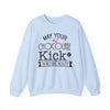 Crewneck Sweatshirt - 'May Your Chocolate Kick In Before Reality'