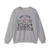 Crewneck Sweatshirt - 'May Your Chocolate Kick In Before Reality'